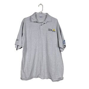 Port & Company Mens XL Polo Gray Embroidered Class of 2012 SDA University